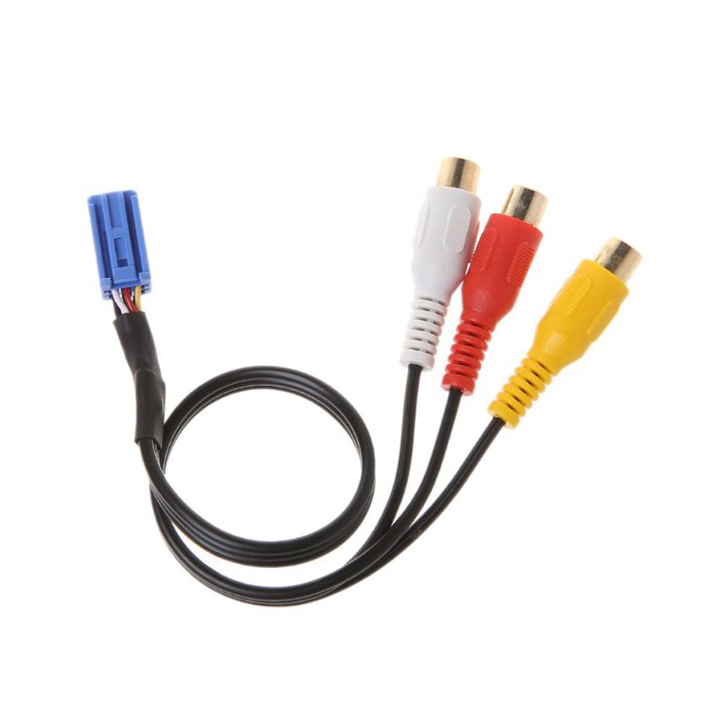 Audio Video Cable Car 3 RCA Cable Adapter for Toyota Replace Car Parts