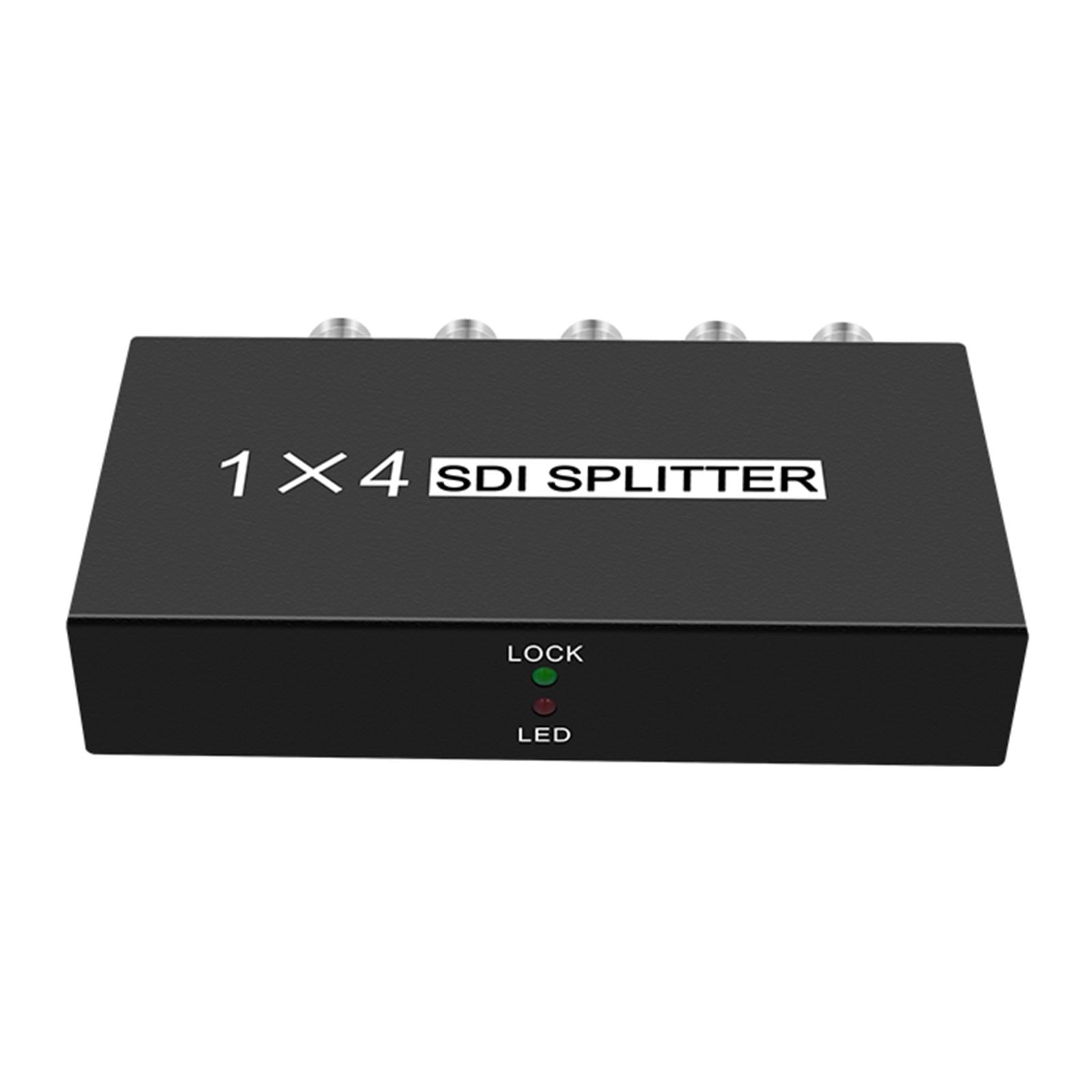 1x4 1 Input and 4 Outputs Multimedia SDI Splitter for TV Monitor Projector