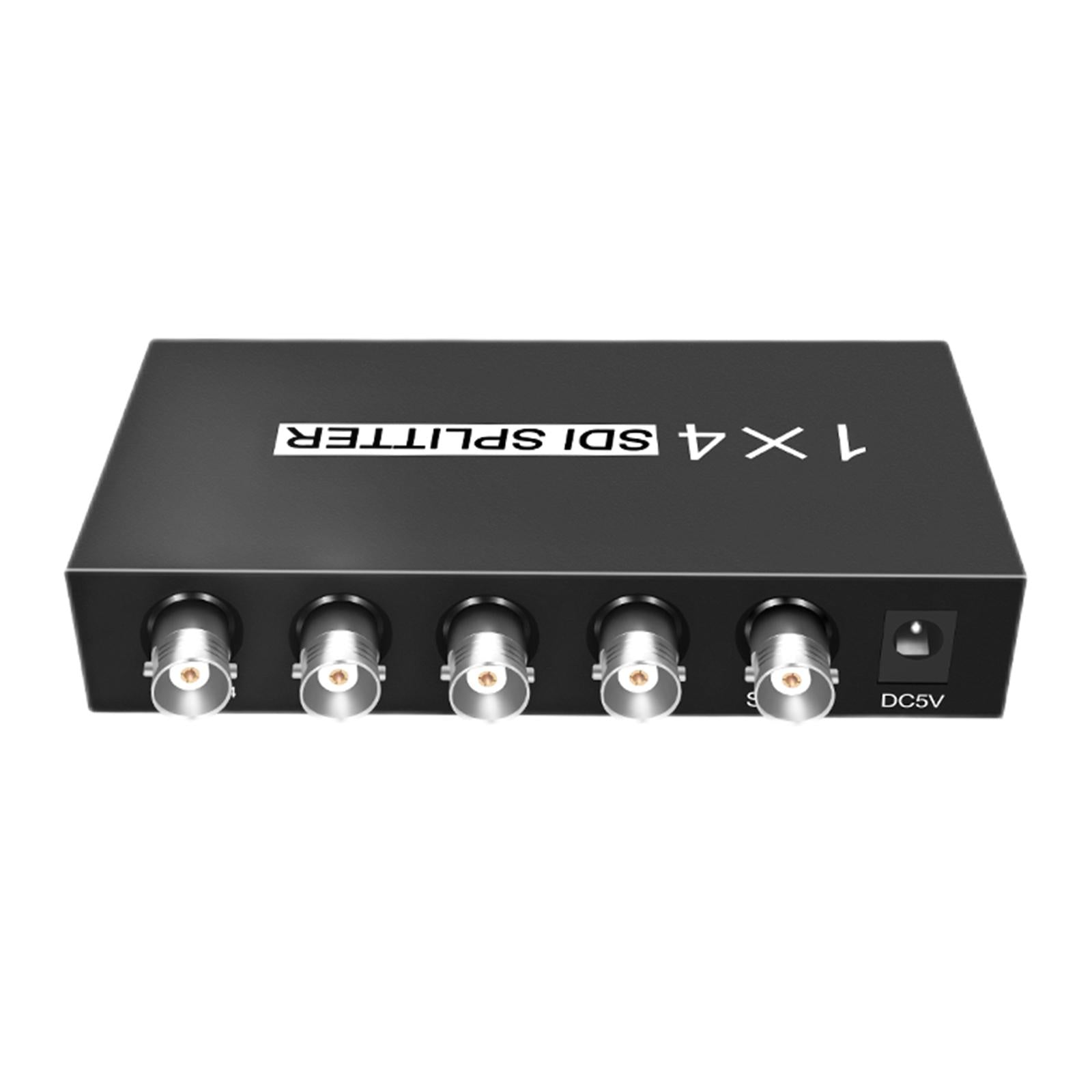 1x4 1 Input and 4 Outputs Multimedia SDI Splitter for TV Monitor Projector