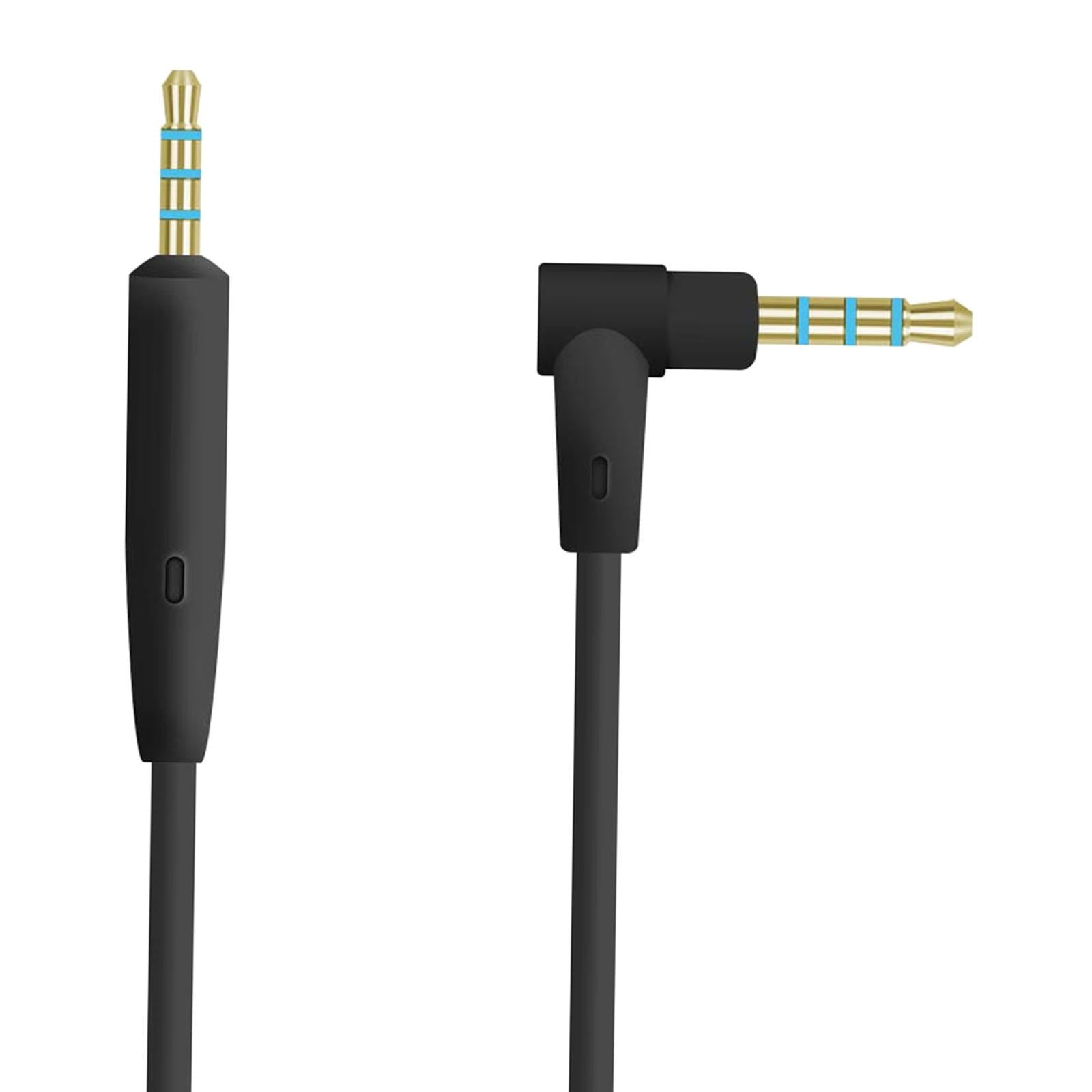 2.5mm to 3.5mm Audio Cable Headphone Cable for QC35 QC45 Replacement Black