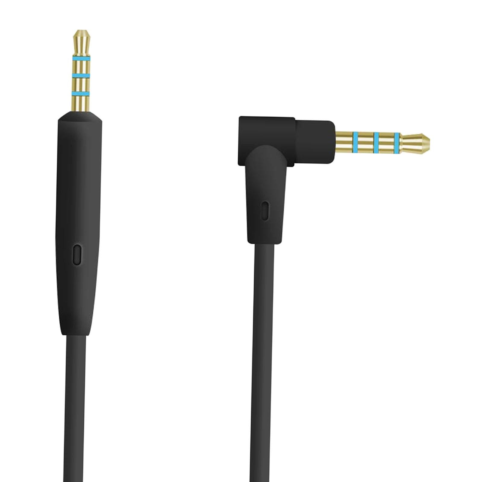 2.5mm to 3.5mm Audio Cable Headphone Cable for QC35 QC45 Replacement Black