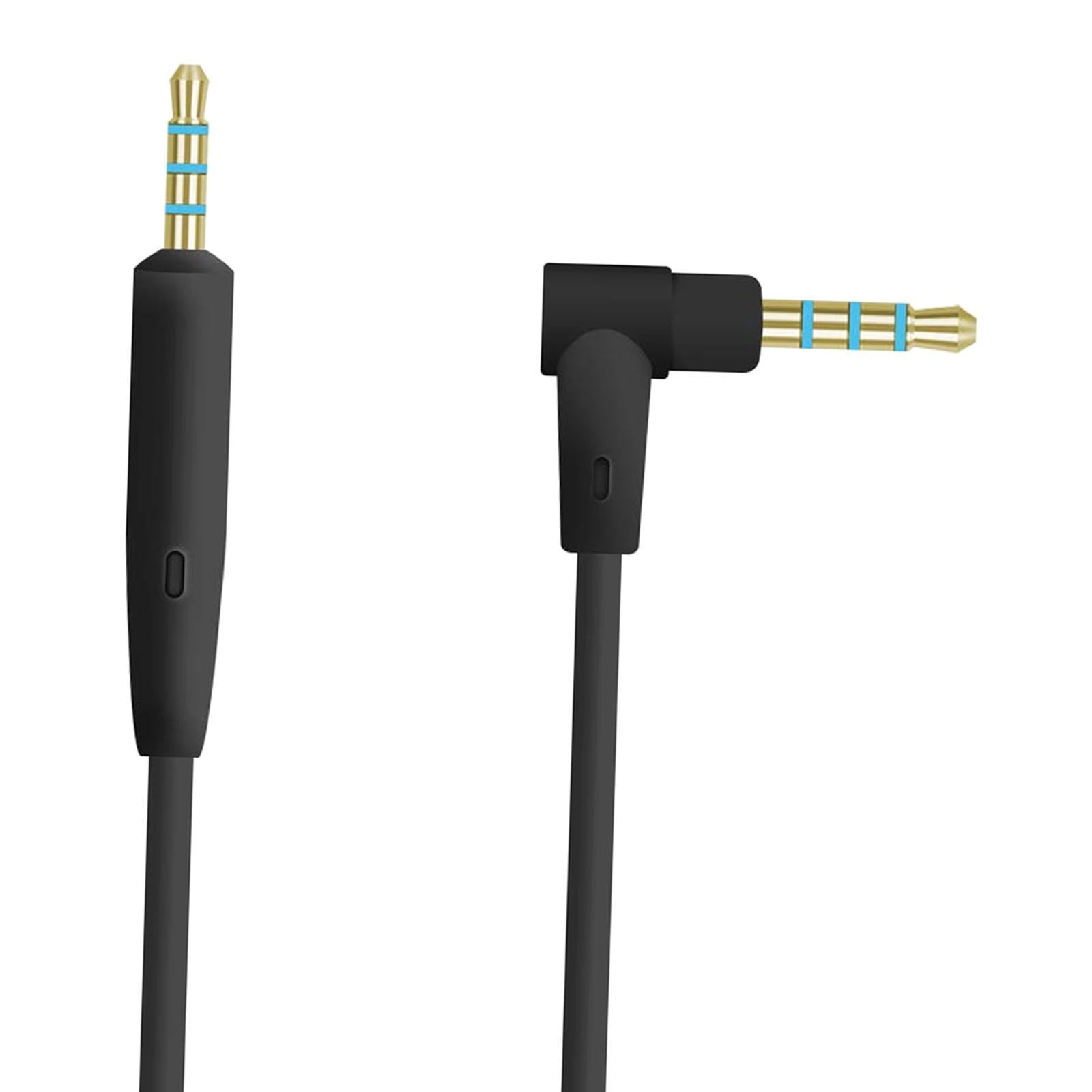 2.5mm to 3.5mm Audio Cable Headphone Cable for QC35 QC45 Replacement Black