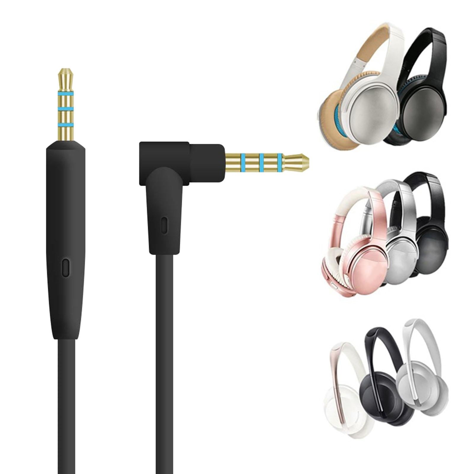 2.5mm to 3.5mm Audio Cable Headphone Cable for QC35 QC45 Replacement Black