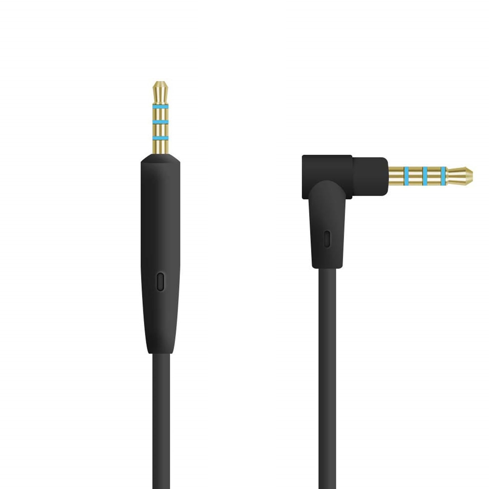 2.5mm to 3.5mm Audio Cable Headphone Cable for QC35 QC45 Replacement Black