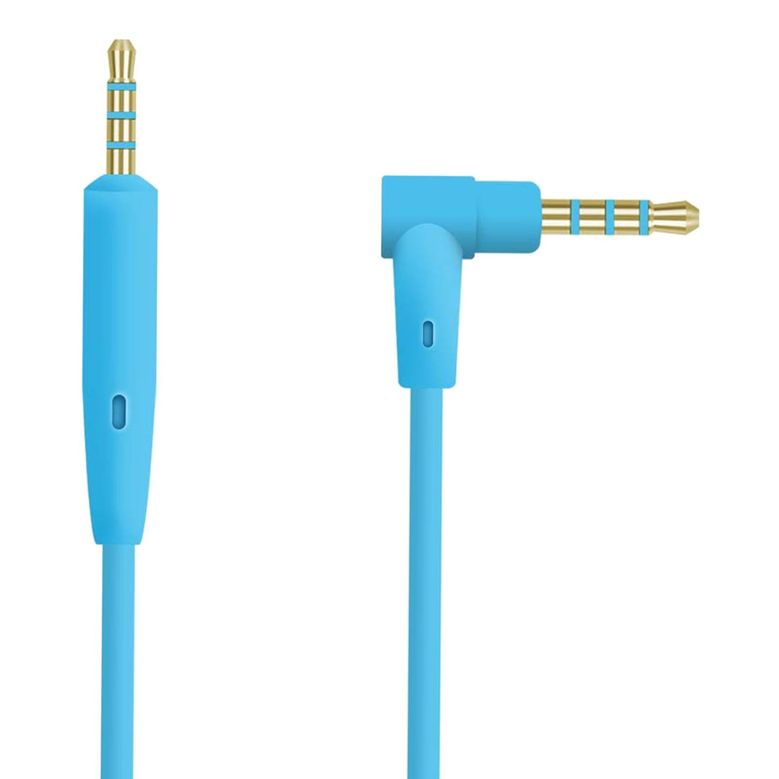 2.5mm to 3.5mm Audio Cable Headphone Cable for QC35 QC45 Replacement Blue