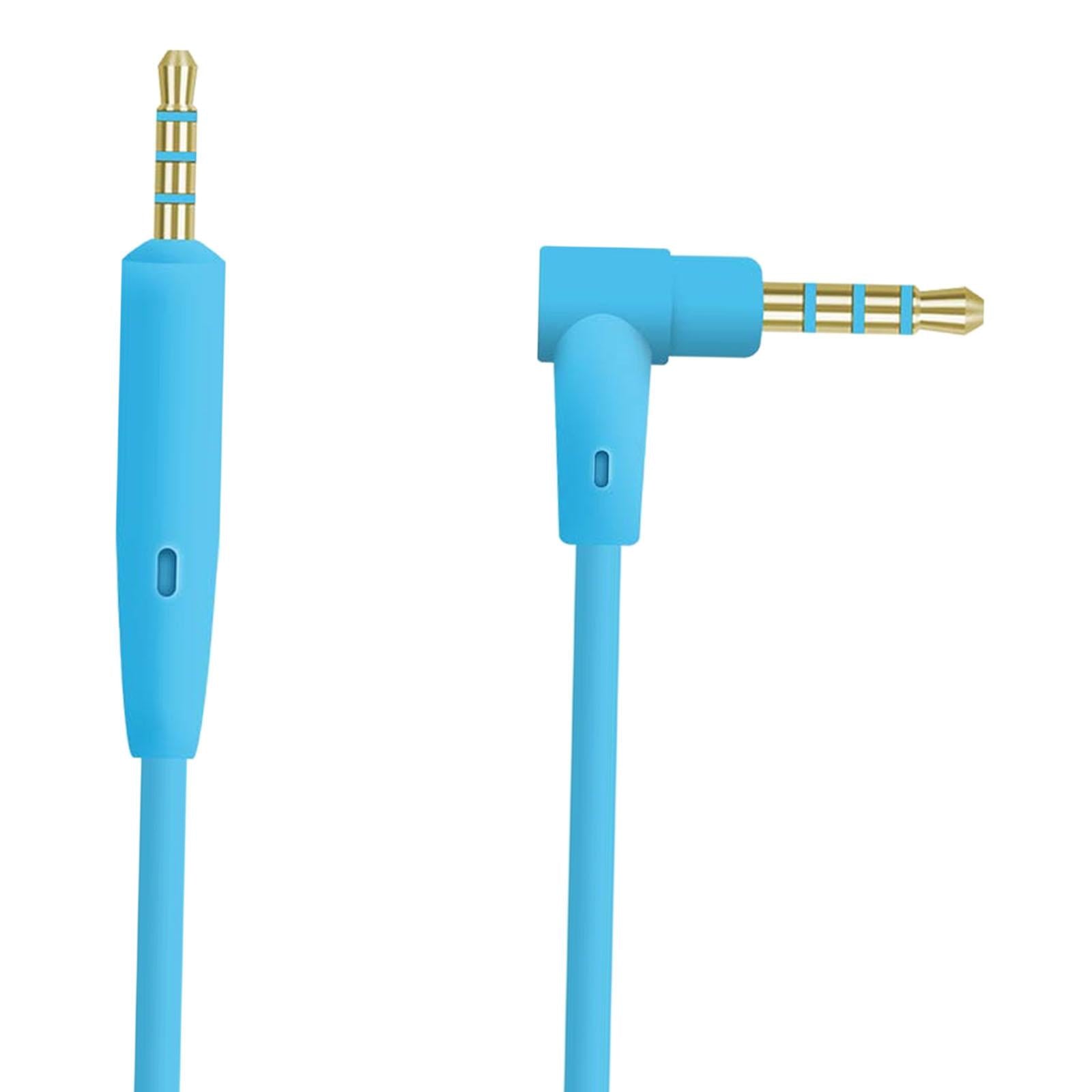 2.5mm to 3.5mm Audio Cable Headphone Cable for QC35 QC45 Replacement Blue
