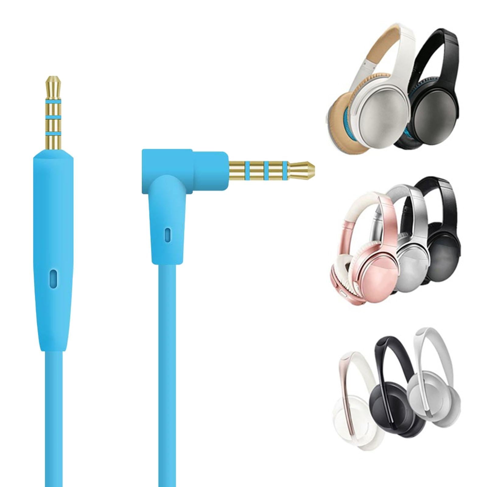 2.5mm to 3.5mm Audio Cable Headphone Cable for QC35 QC45 Replacement Blue
