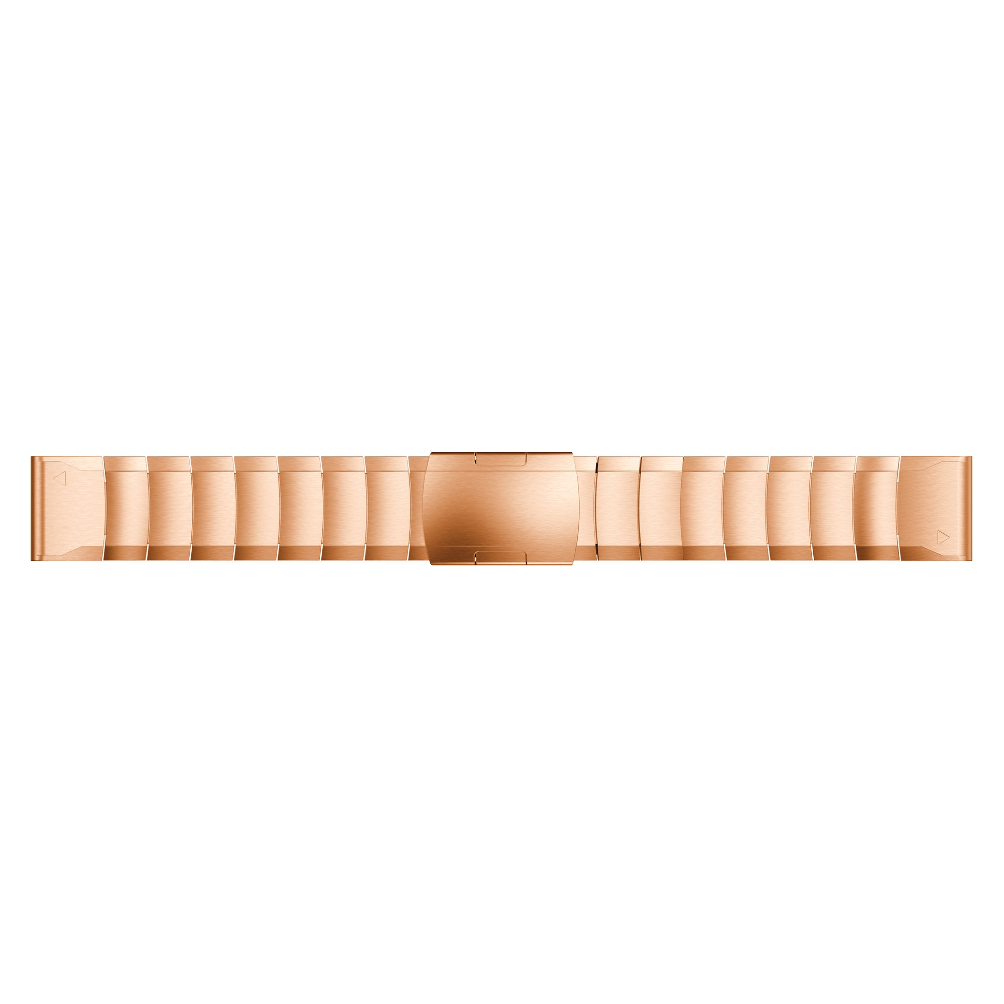 For Garmin Fenix 6 Stainless Steel Watch Band Wrist Strap Replacement with Butterfly Buckle - Rose Gold - UNIQBUY