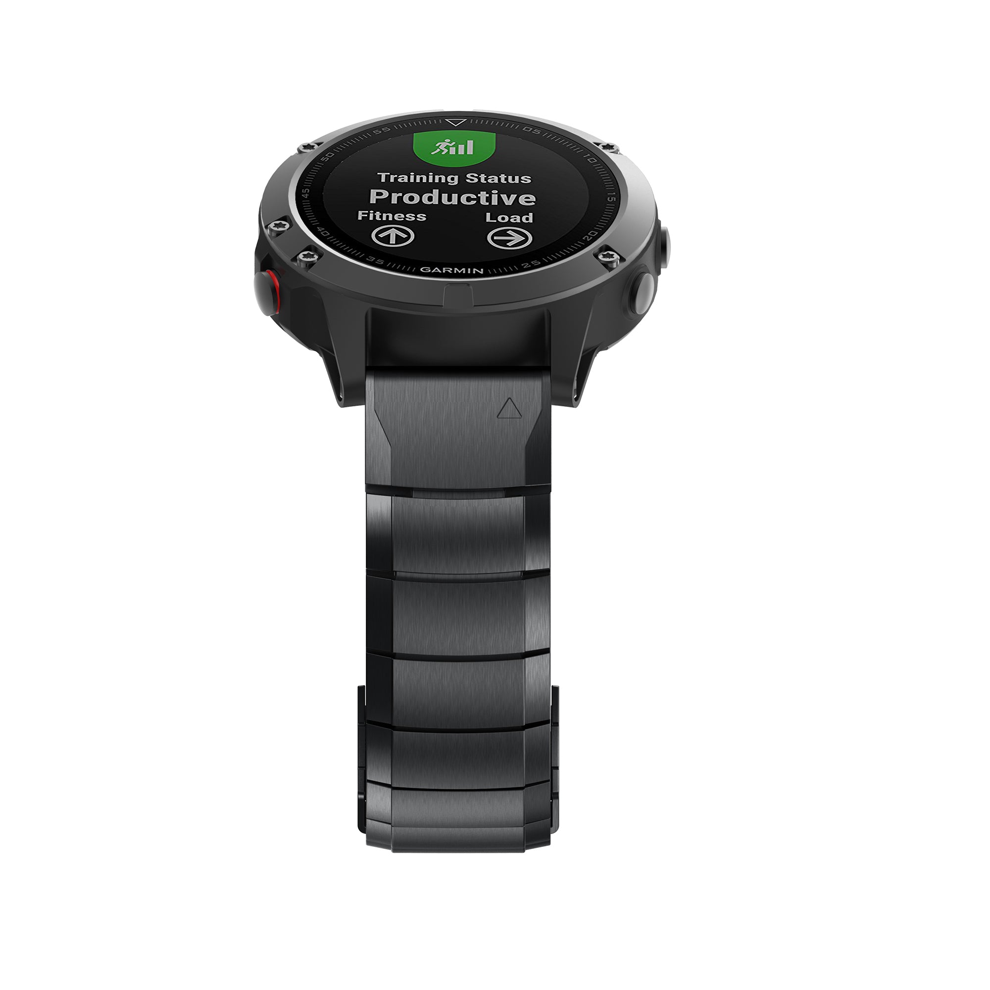 For Garmin Fenix 6S Stainless Steel Watch Band Replacement Wrist Strap with Butterfly Buckle - Black - UNIQBUY