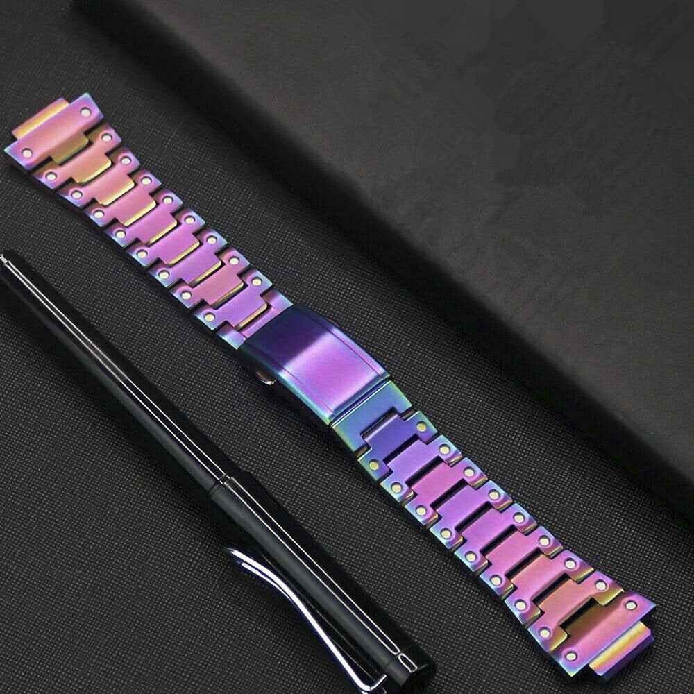 Metal Watch Band Replacement for Casio G-SHOCK GW-5000/5035/DW5600/GW-M5610 - Multi-color