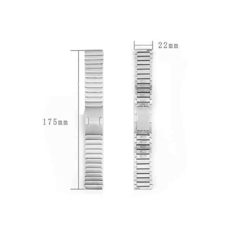 22mm Stainless Steel Quick Release Smart Watch Band Bracelet Strap Replacement for Huawei Watch GT 2 Pro Porsche - Black