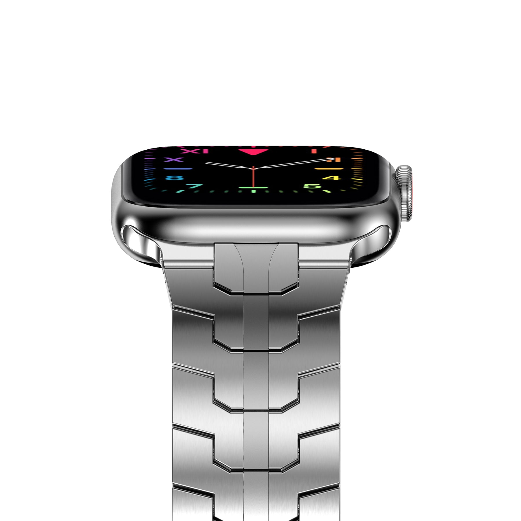 Smart Watch Stainless Steel Strap Metal Watchband for Apple Watch Ultra 49mm / Series 8 45mm / 7 45mm / Watch Series 6 / SE 44mm / SE (2022) 44mm / 5 / 4 44mm / Watch Series 3 / 2 / 1 42mm - Silver - UNIQBUY