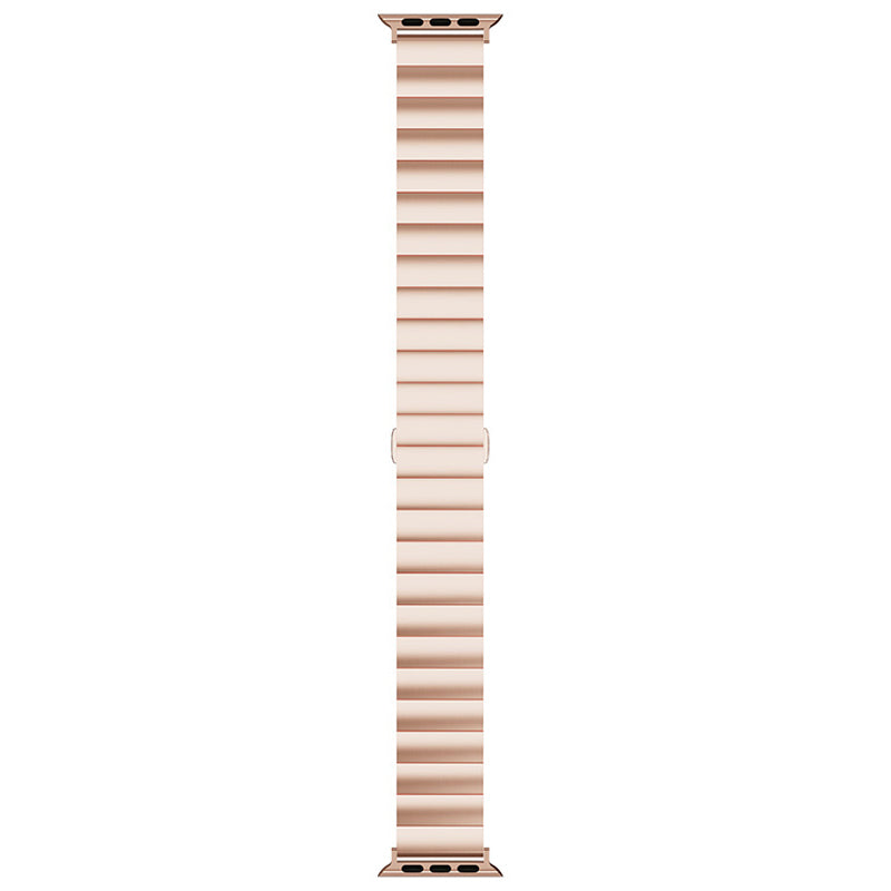 Metal Watch Strap Smart Watch Band Replacement for Apple Watch Series 8 41mm / Series 7 41mm / Watch Series 6 / 5 / 4 / SE / SE(2022) 40mm / Watch Series 1 / 2 / 3 38mm - Rose Gold - UNIQBUY