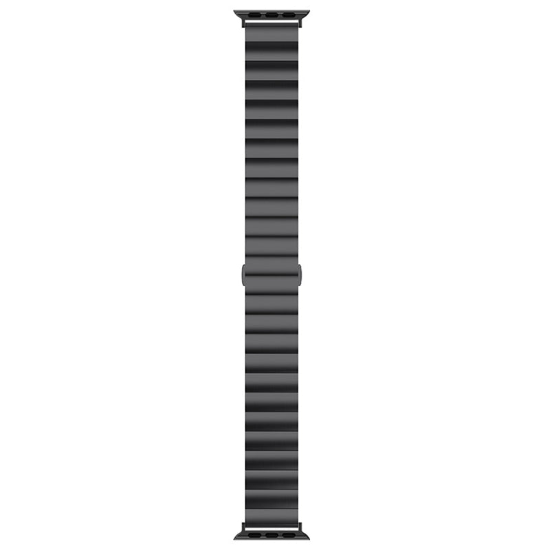 Metal Watch Strap Smart Watch Band Replacement for Apple Watch Series 8 41mm / Series 7 41mm / Watch Series 6 / 5 / 4 / SE / SE(2022) 40mm / Watch Series 1 / 2 / 3 38mm - Black - UNIQBUY