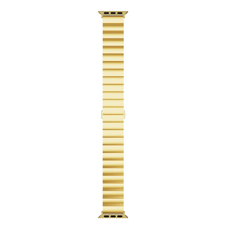 Metal Watch Strap Smart Watch Band Replacement for Apple Watch Series 8 41mm / Series 7 41mm / Watch Series 6 / 5 / 4 / SE / SE(2022) 40mm / Watch Series 1 / 2 / 3 38mm - Gold - UNIQBUY