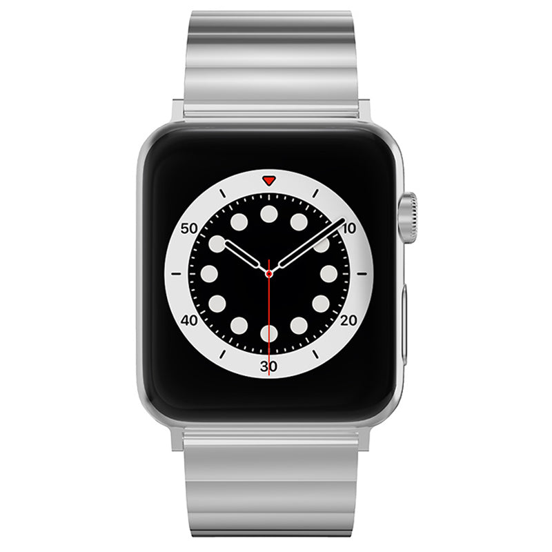 Metal Watch Strap Smart Watch Band Replacement for Apple Watch Series 8 41mm / Series 7 41mm / Watch Series 6 / 5 / 4 / SE / SE(2022) 40mm / Watch Series 1 / 2 / 3 38mm - Silver - UNIQBUY
