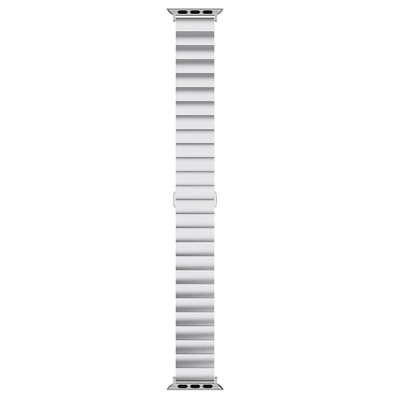 Metal Watch Strap Smart Watch Band Replacement for Apple Watch Series 8 41mm / Series 7 41mm / Watch Series 6 / 5 / 4 / SE / SE(2022) 40mm / Watch Series 1 / 2 / 3 38mm - Silver - UNIQBUY