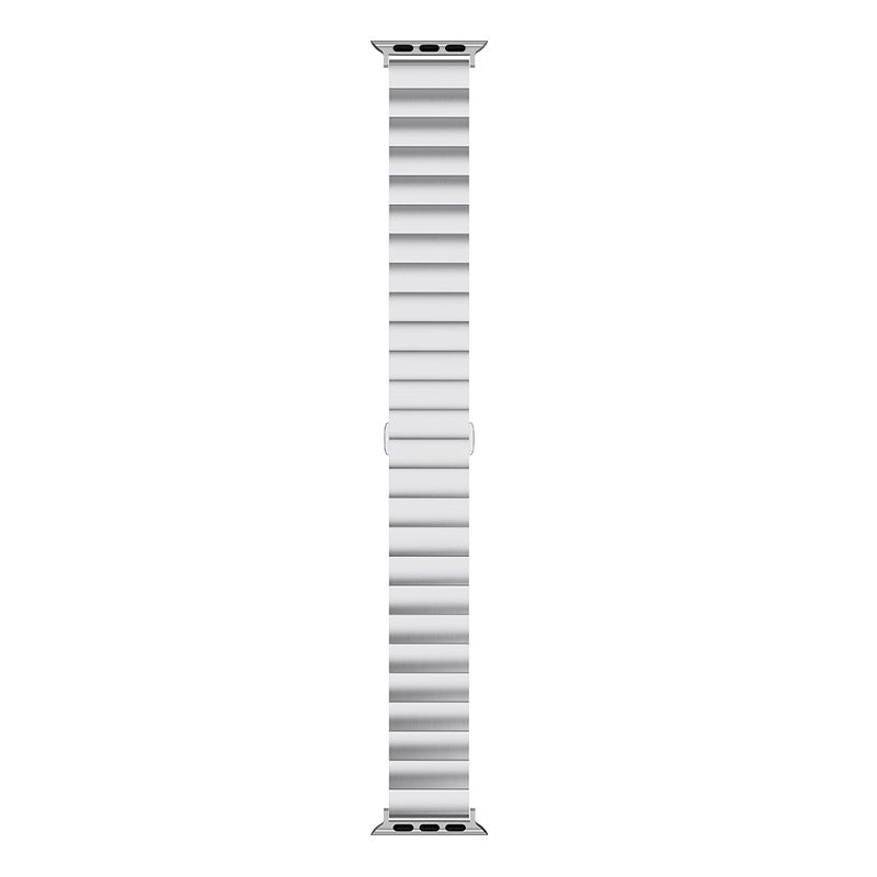 Smart Watch Band Metal Watch Strap Replacement for Apple Watch Ultra 49mm / Series 8 45mm / 7 45mm / Watch Series 6 / 5 / 4 / SE 44mm / SE (2022) 44mm / Watch Series 1 / 2 / 3 42mm - Silver - UNIQBUY