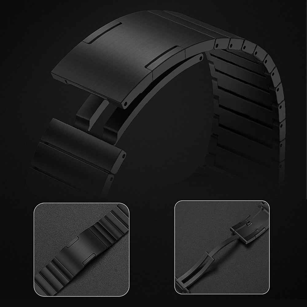 Quick Release Watch Band for Apple Watch Ultra 49mm / Series 8 7 45mm / Series 6 5 4 SE (2022) SE 44mm / Series 3 2 1 42mm Stainless Steel Replacement Wrist Strap - Titanium