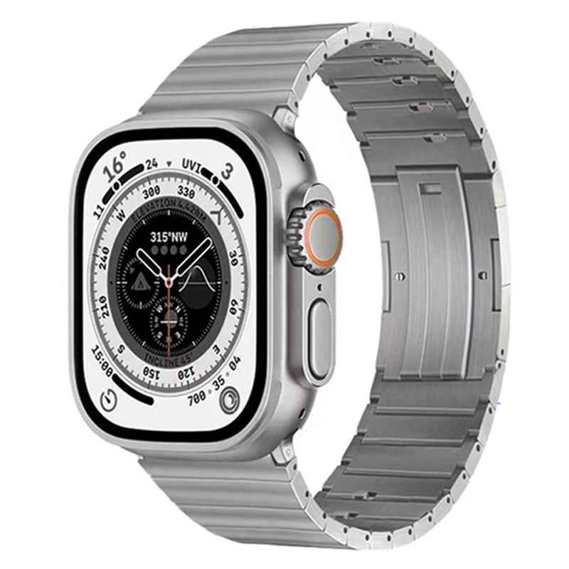 Titanium Steel Band For Apple Watch Series 8 7 41mm / Series 6 5 4 SE (2022) SE 40mm / Series 3 2 1 38mm Quick Release Watch Strap - Silver