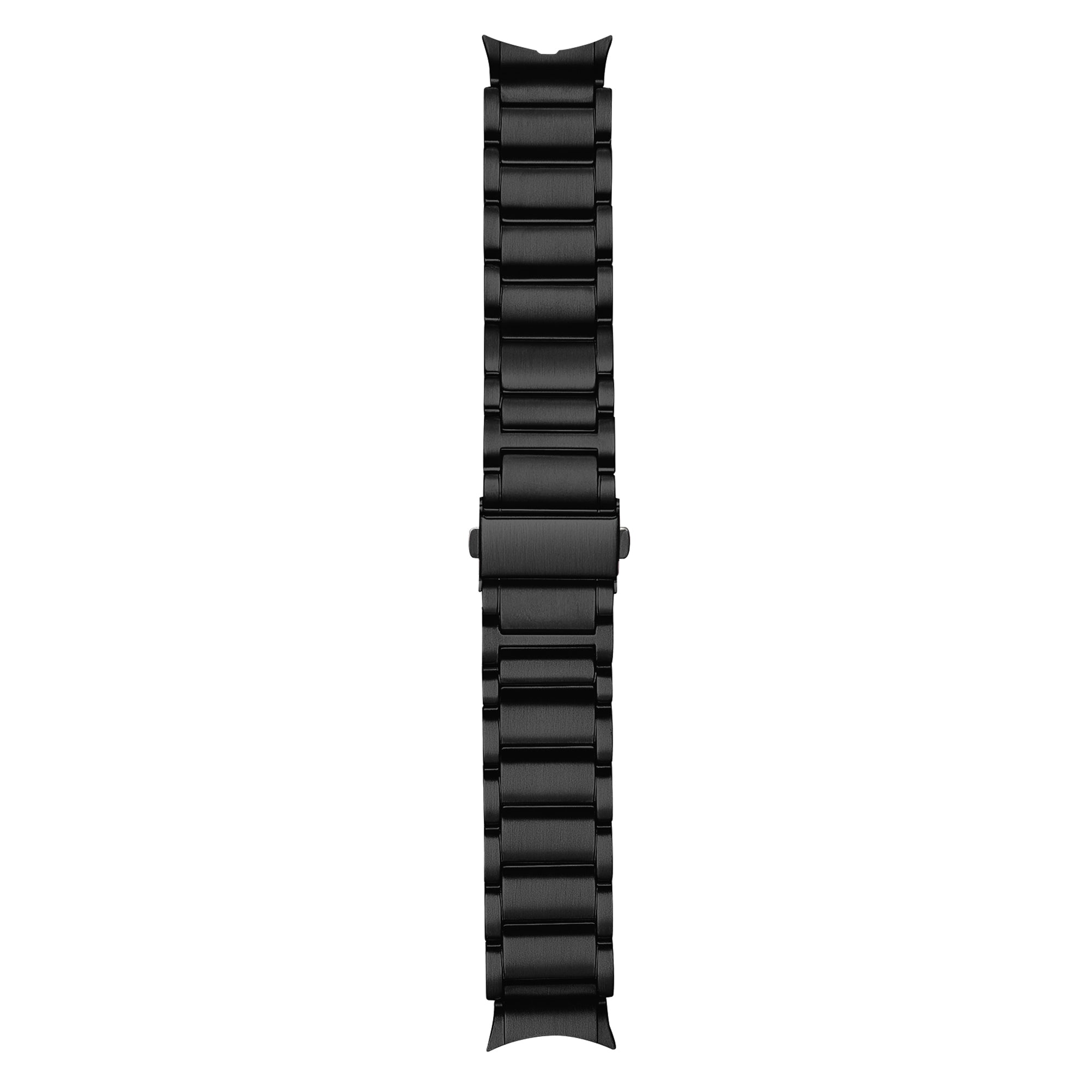 for Samsung Galaxy Watch6 40mm 44mm / Watch6 Classic 43mm 47mm / Watch 5 40mm 44mm / Watch4 40mm 44mm Shockproof Titanium Alloy Smartwatch Strap - Black - UNIQBUY