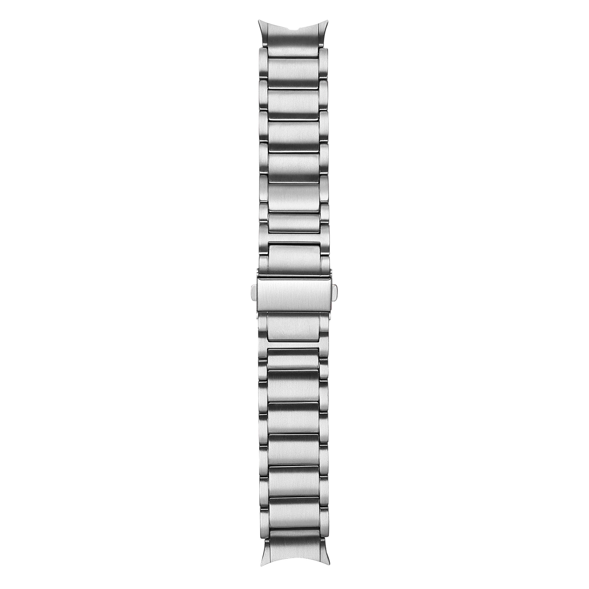for Samsung Galaxy Watch6 40mm 44mm / Watch6 Classic 43mm 47mm / Watch 5 40mm 44mm / Watch4 40mm 44mm Shockproof Titanium Alloy Smartwatch Strap - Silver - UNIQBUY
