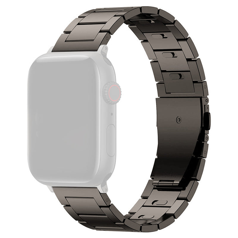 For Apple Watch Ultra 49mm / Series 8 7 45mm / Series 6 5 4 SE SE (2022) 44mm / Series 3 2 1 42mm Titanium Alloy Smartwatch Strap - Grey