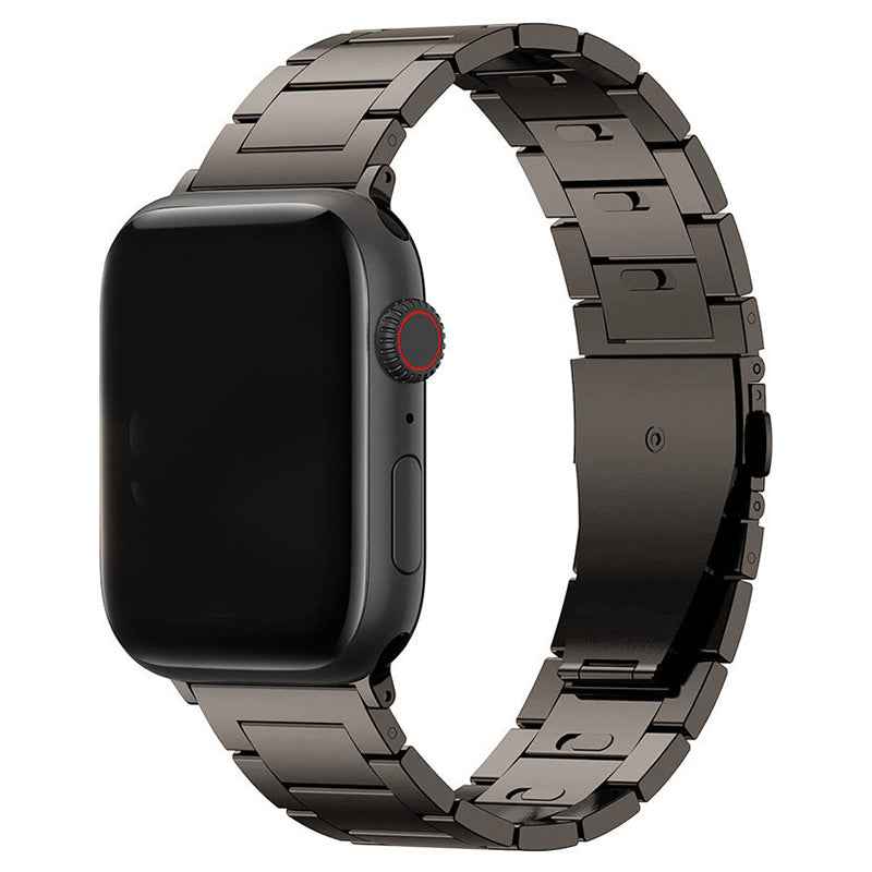 For Apple Watch Ultra 49mm / Series 8 7 45mm / Series 6 5 4 SE SE (2022) 44mm / Series 3 2 1 42mm Titanium Alloy Smartwatch Strap - Grey