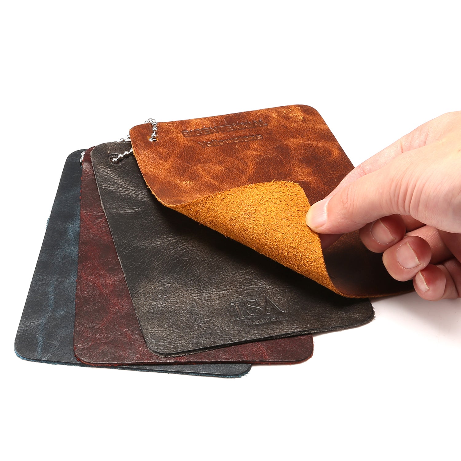 For Apple Watch Series 8 / 7 41mm / SE / SE (2022) / 6 / 5 / 4 40mm / 3 / 2 / 1 38mm Watch Strap Waxy Cowhide Leather Watchband - Blue - UNIQBUY