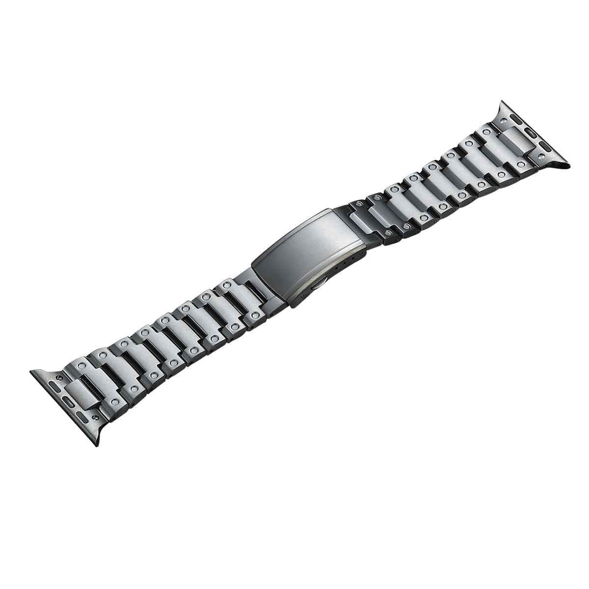 For Apple Watch Ultra 49mm / Series 8 / 7 45mm / 6 / 5 / 4 / SE / SE (2022) 44mm / 3 / 2 / 1 42mm Titanium Steel Watch Band Replacement Strap - Grey