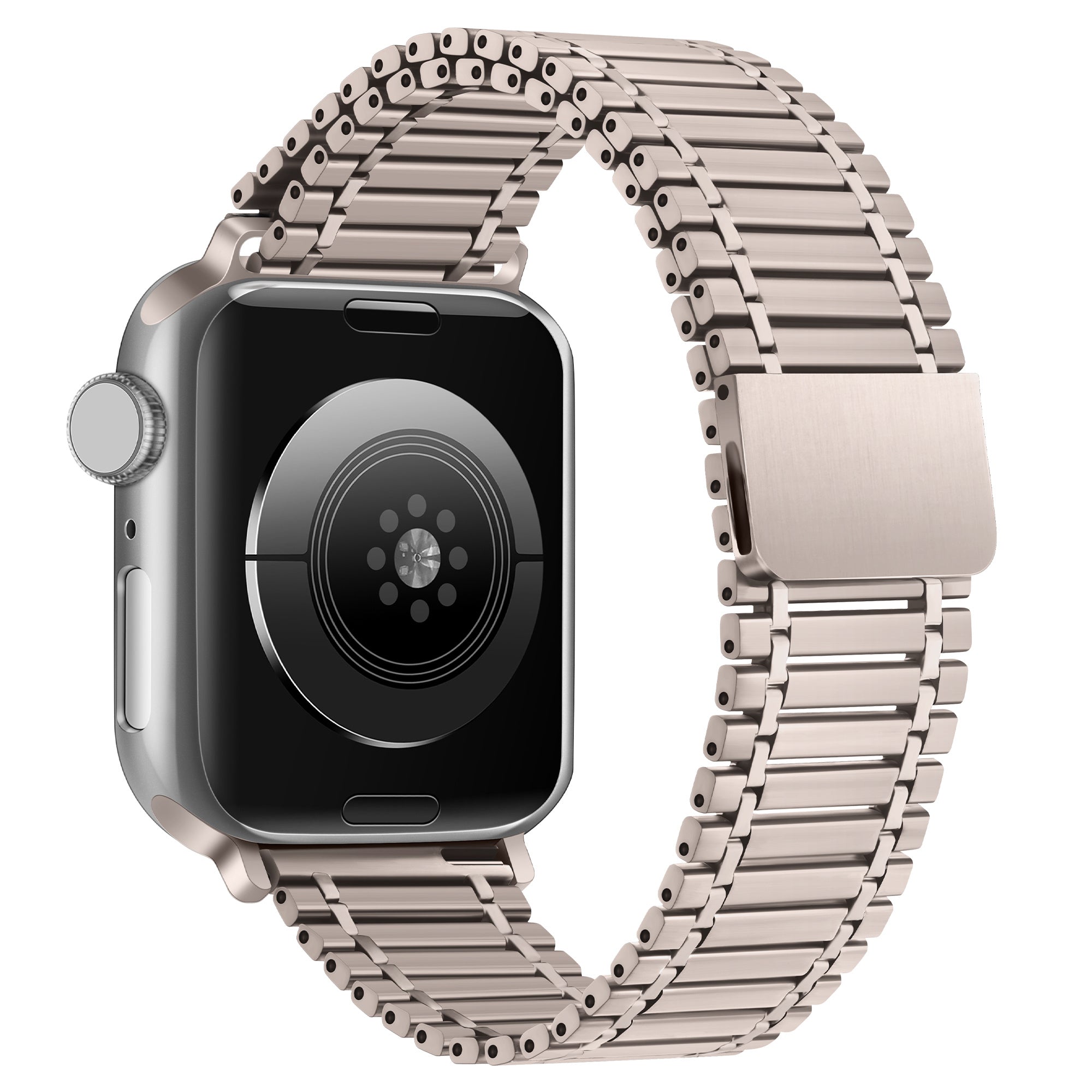 Magnetic Strap for Apple Watch Series 8 / 7 41mm / 6 / 5 / 4 / SE / SE (2022) 40mm / 3 / 2 / 1 38mm Stainless Steel Watchband - Starlight - UNIQBUY