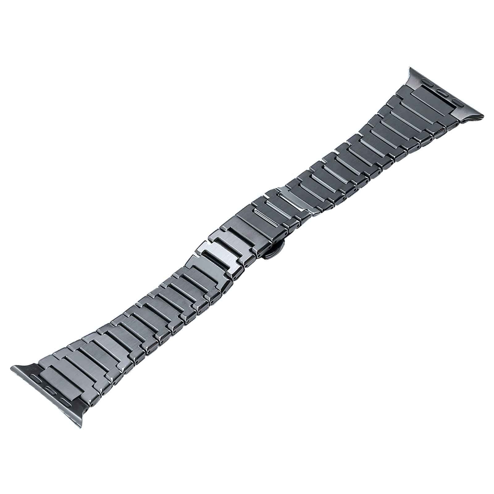 For Apple Watch Series 8 / 7 41mm / 6 5 4 SE (2022) SE 40mm / 3 2 1 38mm Replacement Watch Band Titanium Steel Strap - Grey