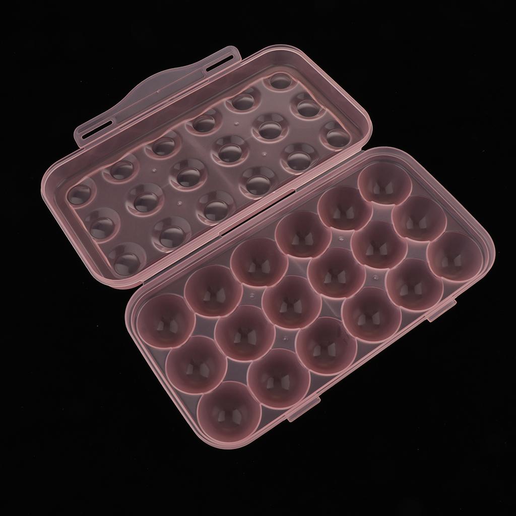18 Eggs Holder for Refrigerator Fridge Home Light Pink