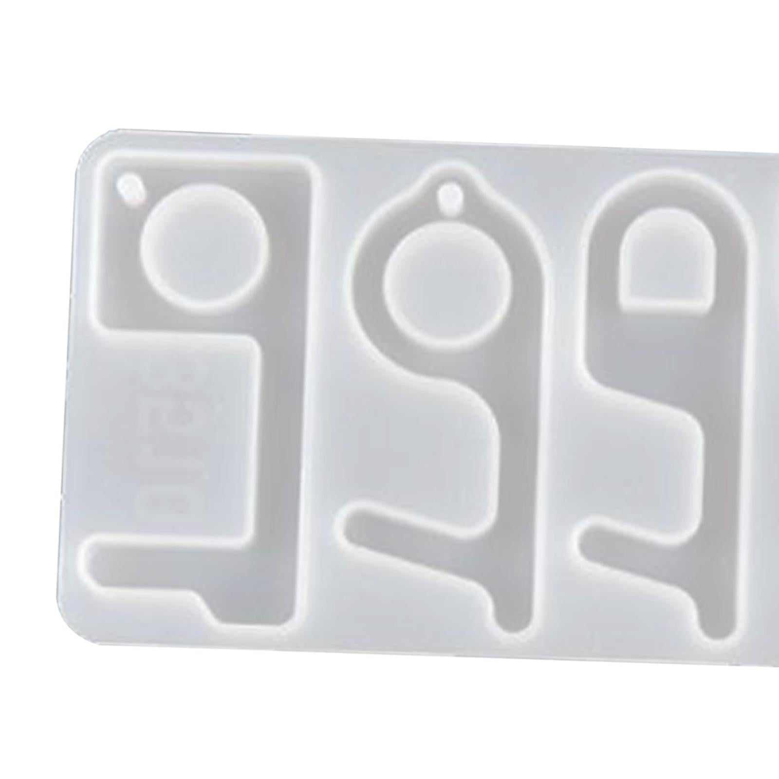 No Touch Silicone Door Opener Button Pusher Casting Mold Epoxy Mould 4 in 1