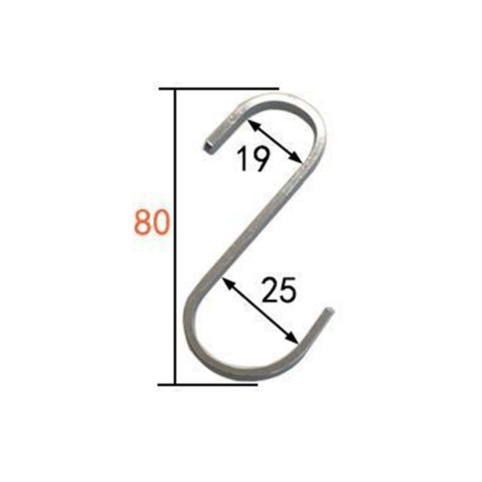 Kitchen Hanger Key Hook Clothes Shop Organizer Hook Kitchen Hooks 19x25mm