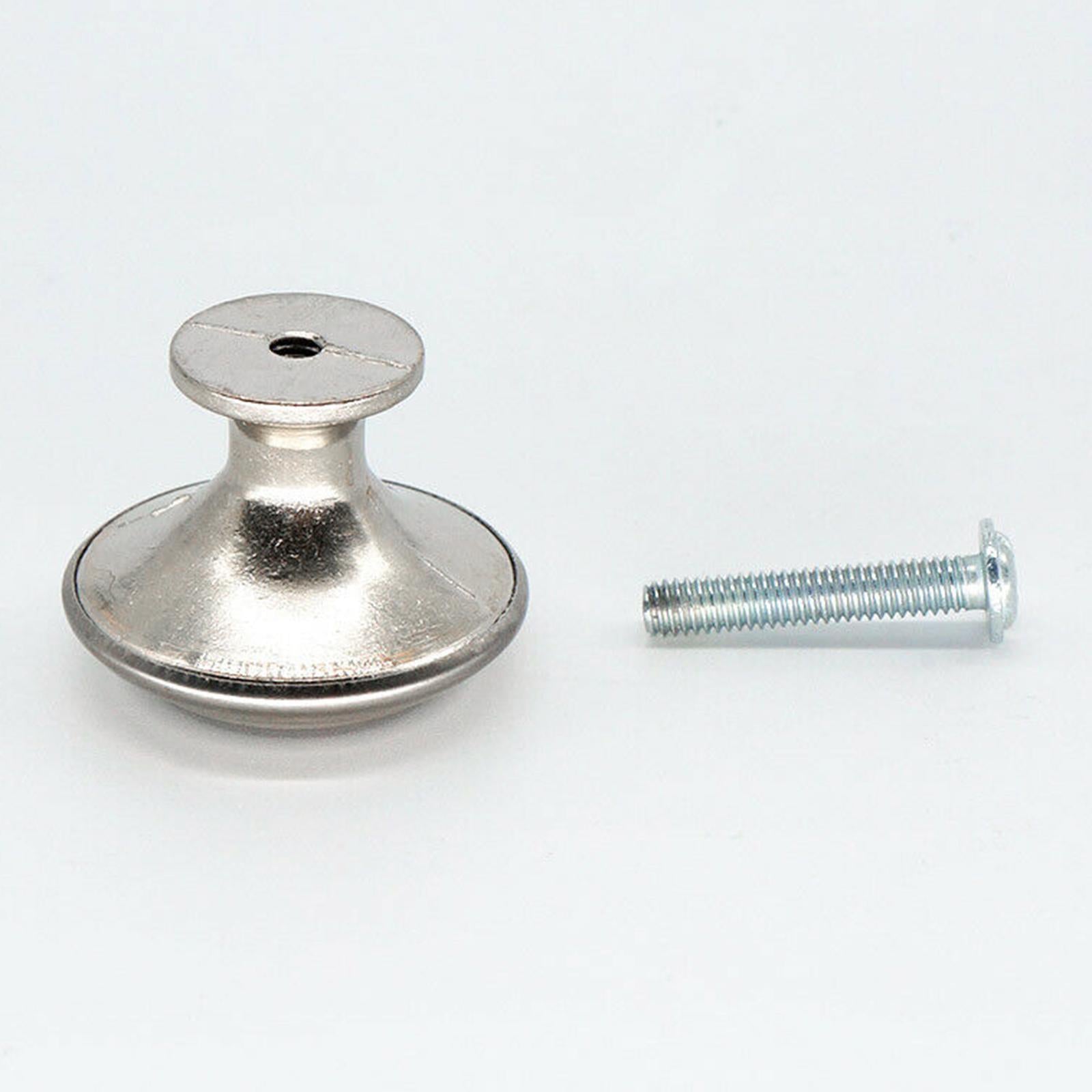 20x Door Knobs Cabinet Handles Cupboard Drawer Kitchen Stainless Steel DIY