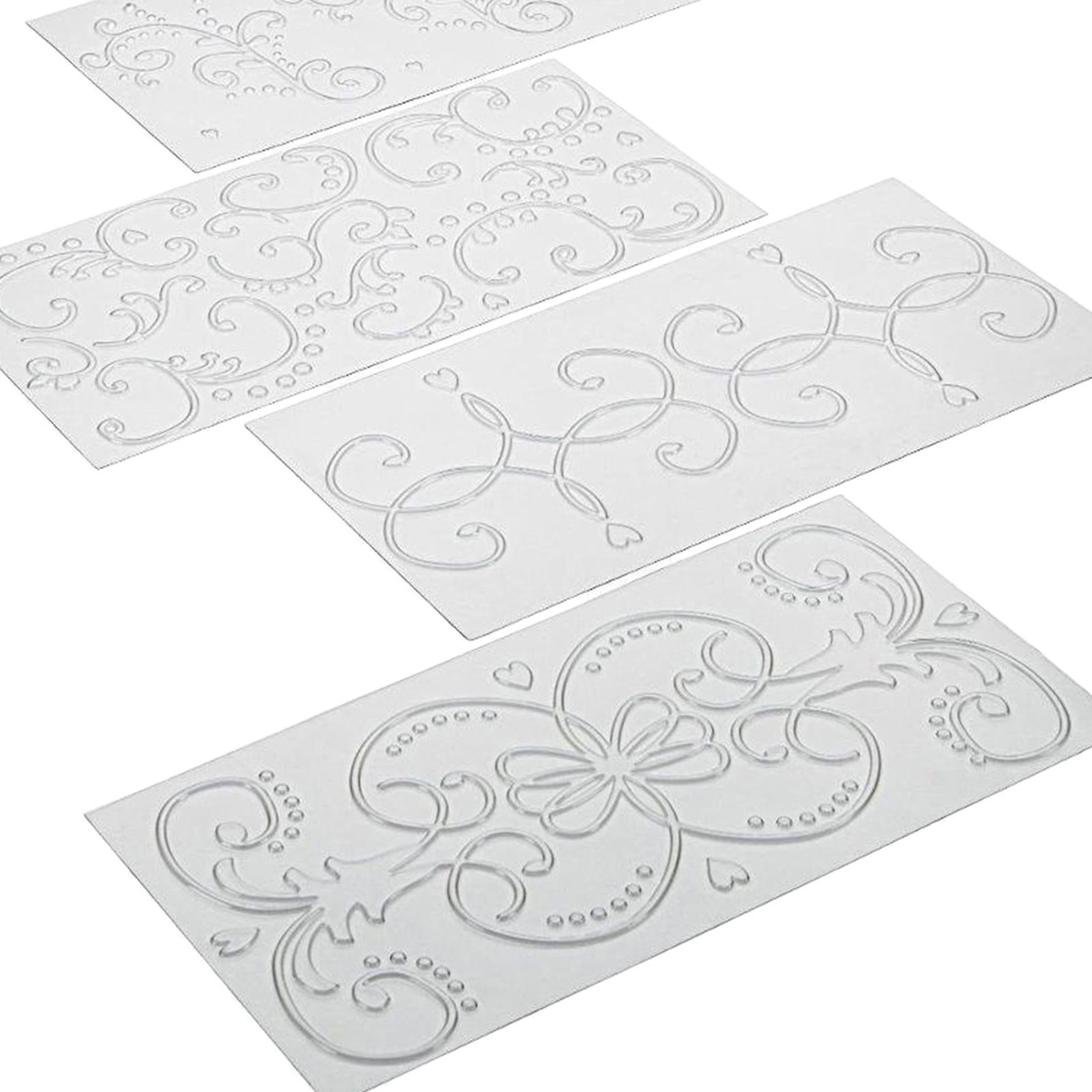 DIY Cake Fondant Impression Mat Cake Border Decorating Tools Rattan Pattern