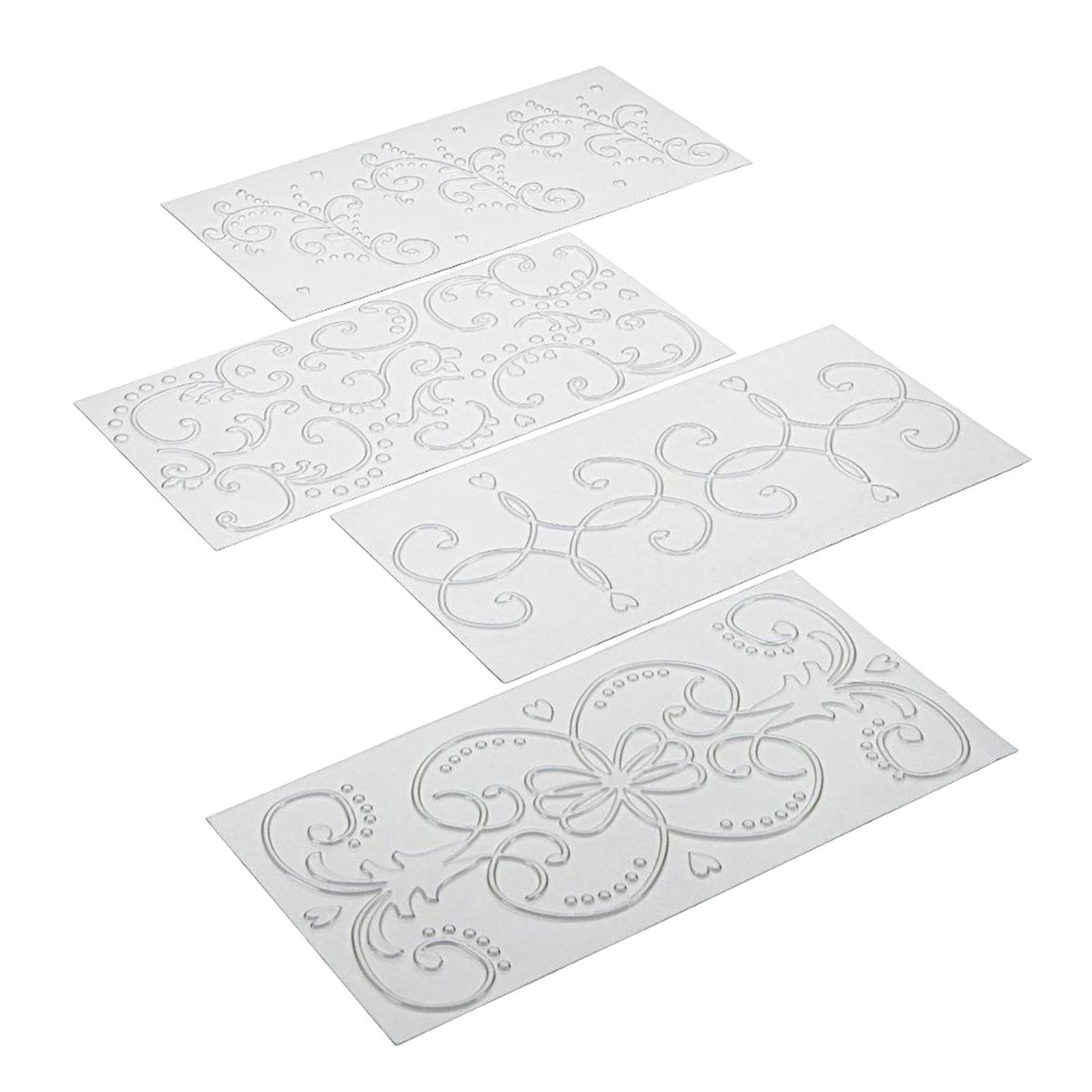 DIY Cake Fondant Impression Mat Cake Border Decorating Tools Rattan Pattern