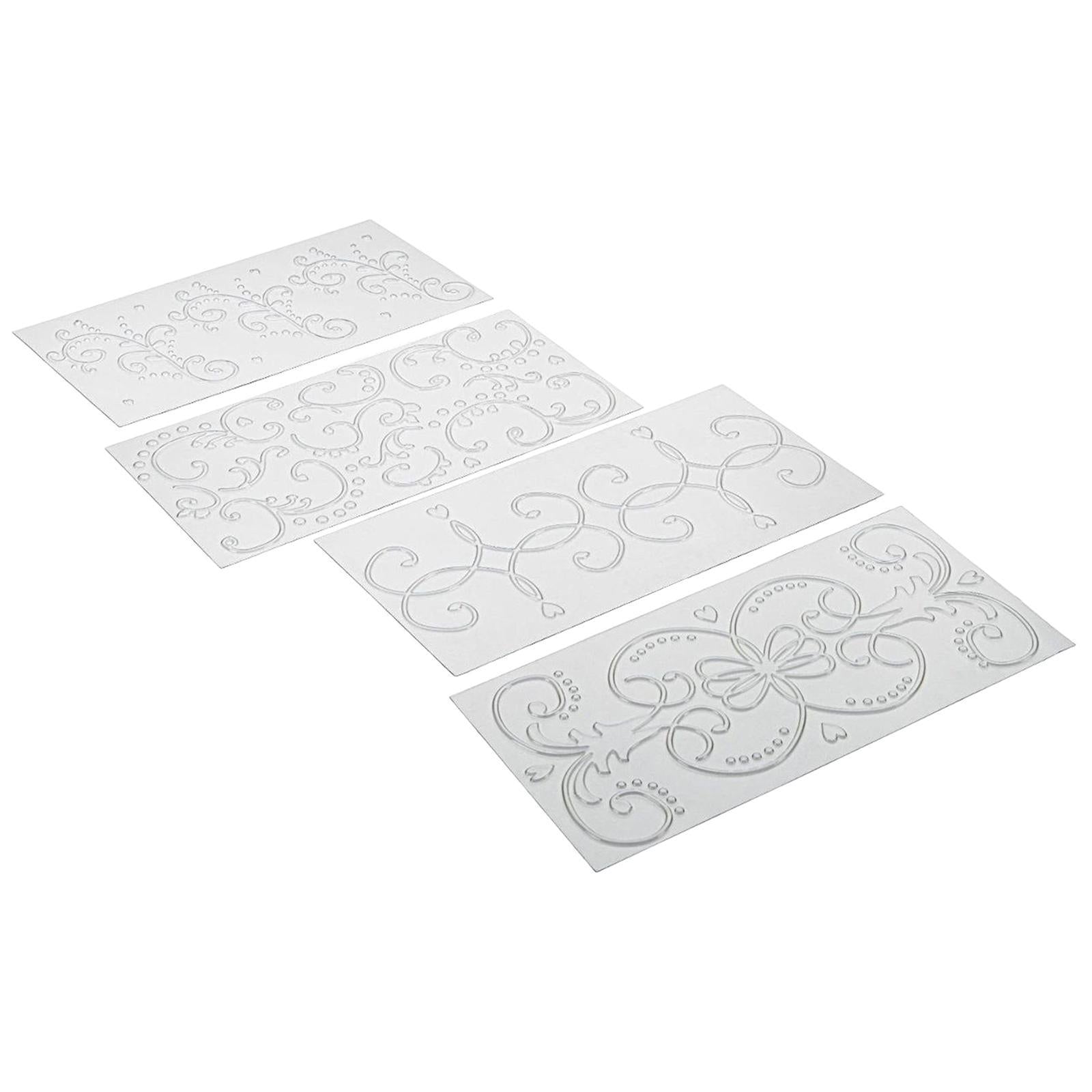 DIY Cake Fondant Impression Mat Cake Border Decorating Tools Rattan Pattern