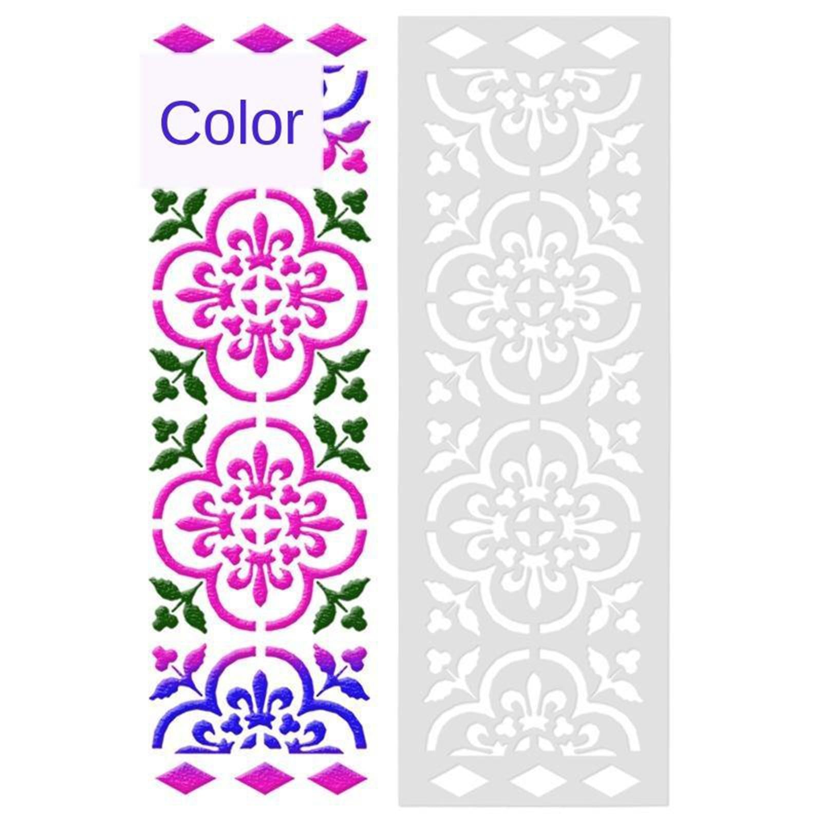 9Pcs DIY Silicone Cake Lace Decoration Moulds Embosser Mat Mold