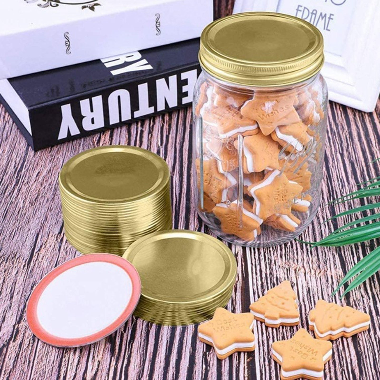 24x Wide Mouth Mason Canning Jar Lids Kitchen 70mm