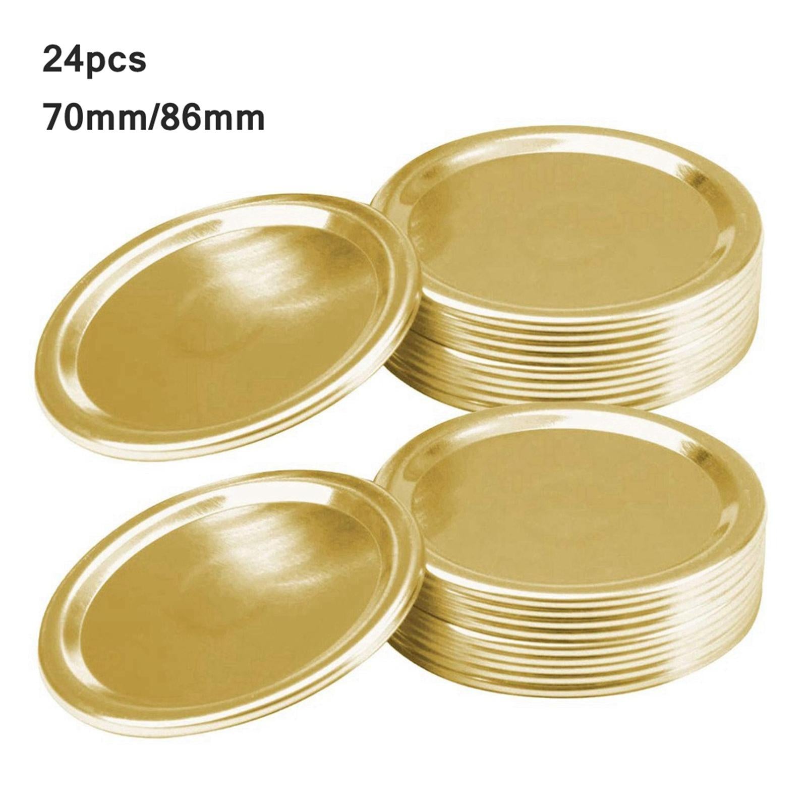 24x Wide Mouth Mason Canning Jar Lids Kitchen 86mm