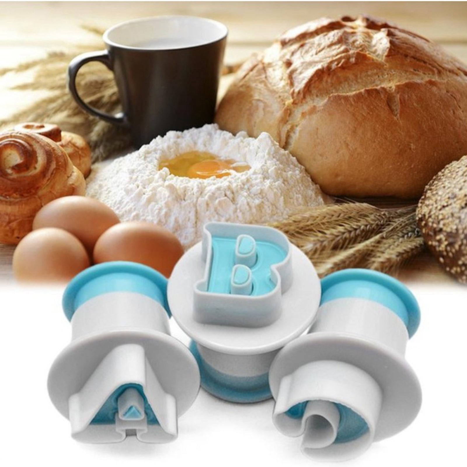 Cookie Cutter Plastic Fondant Cutter Baking Cake Mold Capital- Alphabet
