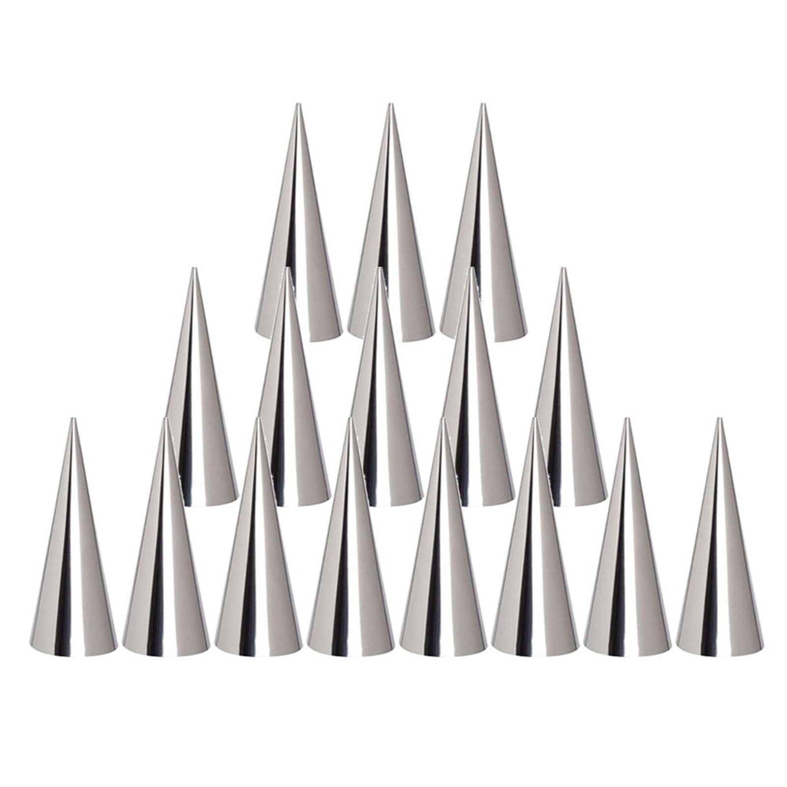 Kitchen Cream Horn Cones Molds Pastry Mold 16pcs Cream Mould+Cleaning Brush
