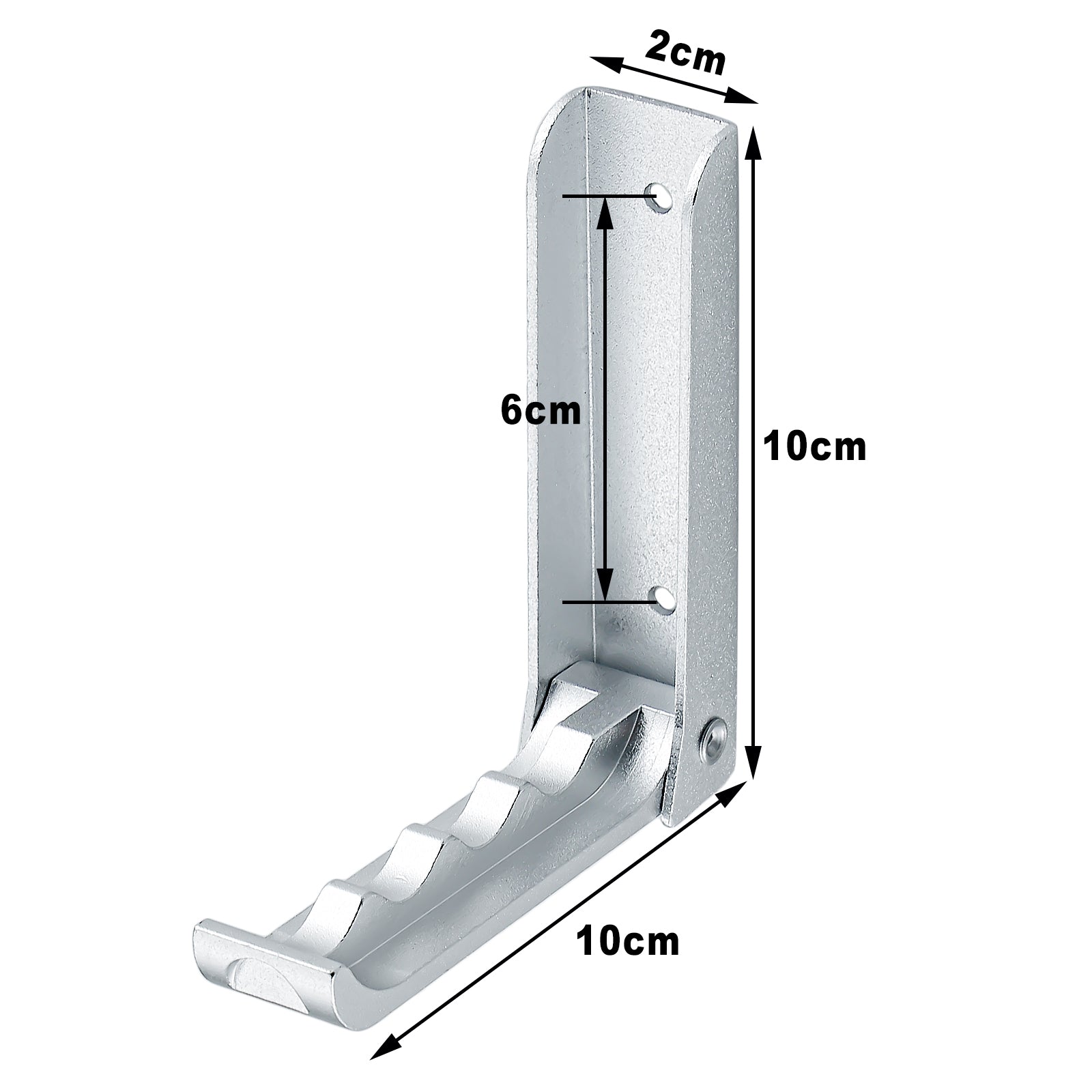 3pcs Aluminum Robe Hanger Hook Durable Wall-mounted Coat Hanger Silver