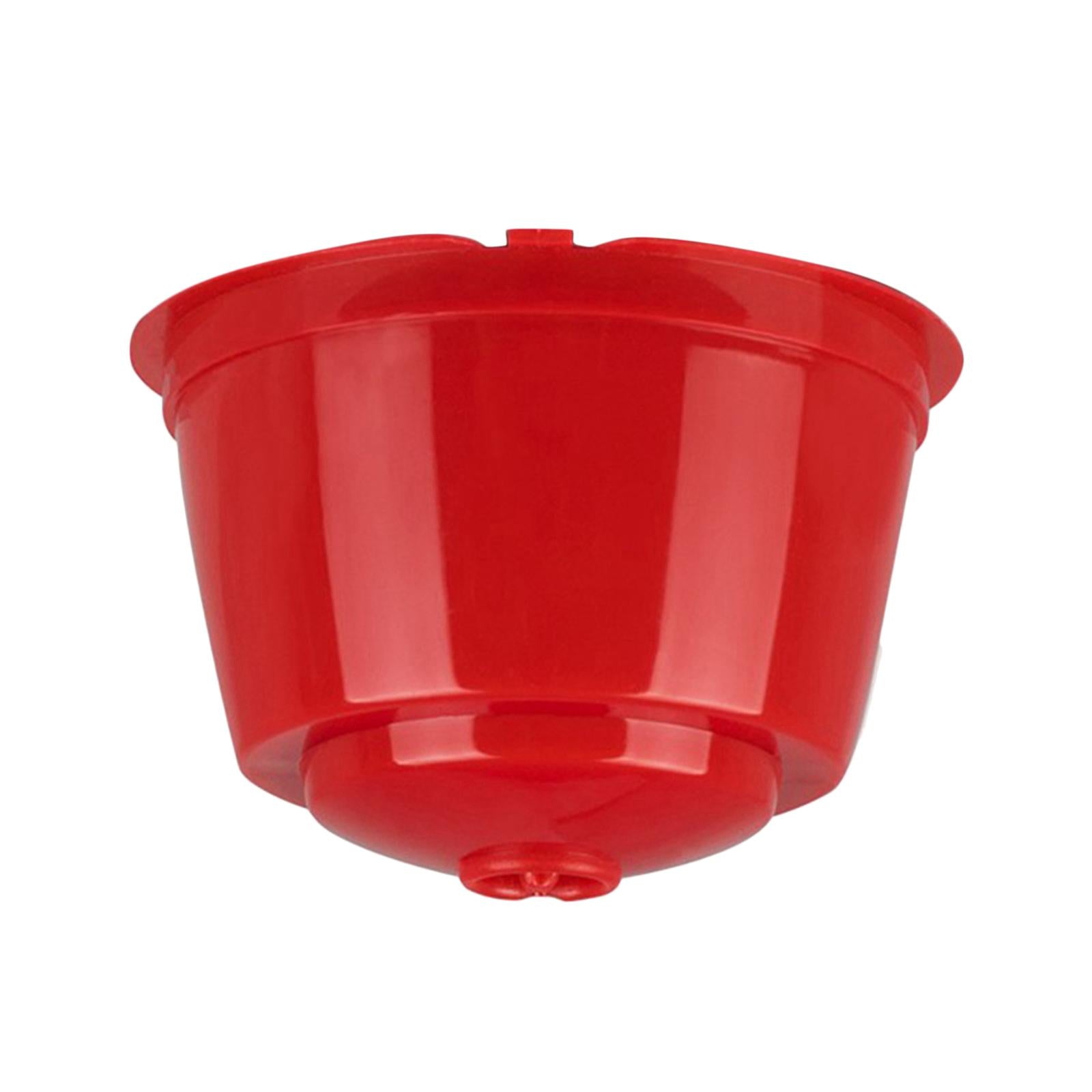 Refillable Reusable Coffee Capsule Pods Cups for Nescafe DolceGusto Red