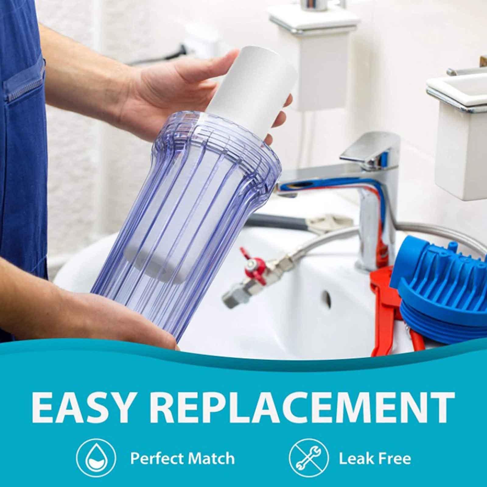 3 Pieces 10 inch Water Purifier Filter PP Cotton Sediment Filter Replacement 1 Micron