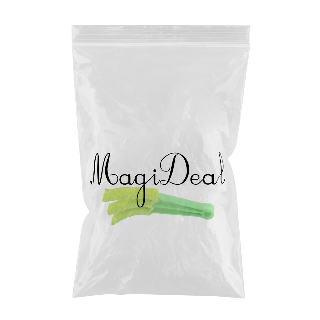 Window Blinds Brush Dust Cleaner Washable Micro Fibre Sleeve Green