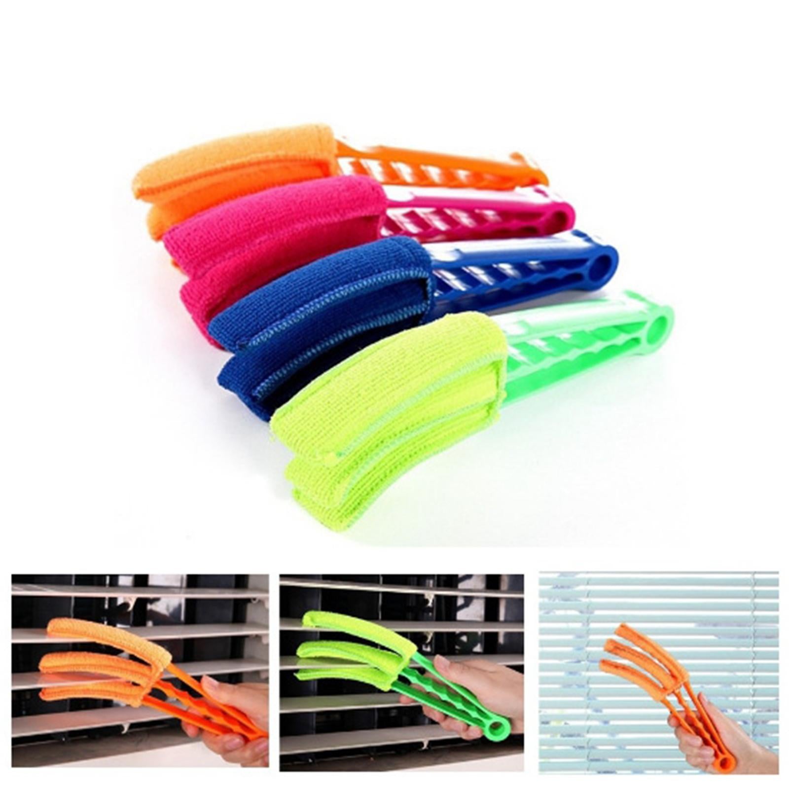 Window Blinds Brush Dust Cleaner Washable Micro Fibre Sleeve Green