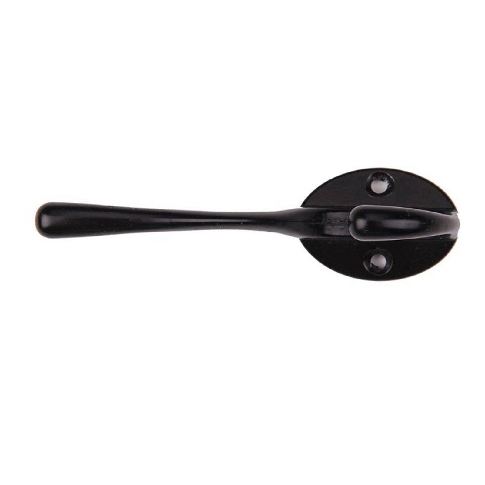 4x Wall-mounted Clothes Coat Hooks Key Towel Hanger Bathroom Bedroom Black